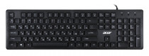 Клавиатура ACER проводная, мембранная, цифровой блок, USB, OKW020, чёрный (ZL.KBDEE.001)