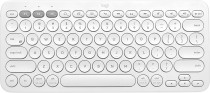 Клавиатура LOGITECH беспроводная (Bluetooth), мембранная, круглые клавиши, K380 Wireless Keyboard White, белый (920-009589)