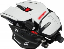 Мышь MAD CATZ проводная, оптическая, 16000 dpi, USB, R.A.T.8+ White, белый (MR05DCINWH000-0)