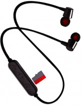 Гарнитура PERFEO беспроводные наушники с микрофоном, затычки, динамические излучатели, Bluetooth, 20-20000 Гц, импеданс: 32 Ом, регулятор громкости, работа от аккумулятора до 4 ч, BELLS, чёрный (PF_A4308)