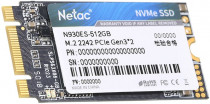 SSD накопитель NETAC 512 Гб, внутренний SSD, M.2, 2242, PCI-E x2, чтение: 1650 Мб/сек, запись: 1500 Мб/сек, TLC, N930ES (NT01N930ES-512G-E2X)