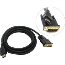 Кабель EXEGATE HDMI-DVI EX-CC-HDMIM-DVIM-3.0 (19M/25M, dual link, 3м, 2 фильтра, позолоченные контакты) (EX284907RUS)