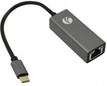 Ethernet-адаптер VCOM USB 3.1 Type-C --RJ-45 1000Mbps Ethernet, Aluminum Shell, 0.15м (DU320M)