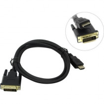 Кабель EXEGATE HDMI-DVI EX-CC-HDMIM-DVIM-2.0 (19M/25M, dual link, 2м, 2 фильтра, позолоченные контакты) (EX284906RUS)