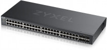 Коммутатор ZYXEL управляемый, уровень 2, 48 портов Ethernet 1 Гбит/с, 2 uplink/стек/SFP (до 1 Гбит/с), установка в стойку, 256 МБ встроенная память, 32 МБ RAM, GS2220-50 (GS2220-50-EU0101F)