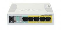 Коммутатор MIKROTIK управляемый, уровень 2, 5 портов Ethernet 1 Гбит/с, 1 uplink/стек/SFP (до 1 Гбит/с), поддержка PoE/PoE+ (RB260GSP)