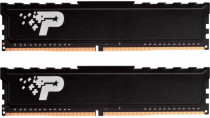 Комплект памяти PATRIOT MEMORY 16 Гб, 2 модуля DDR4, 21300 Мб/с, CL19-19-19-43, 1.2 В, радиатор, 2666MHz, Signature Premium Line, 2x8Gb KIT (PSP416G2666KH1)