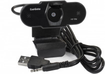 Веб камера EXEGATE 1280x720, USB 2.0, фокусировка фиксированная, встроенный микрофон с шумоподавлением, BlackView C525 HD (EX287385RUS)