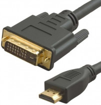 Кабель LAZSO Lazco WH-141 HDMI (m)/DVI-D(m) 20м. Позолоченные контакты черный (WH-141(20M))