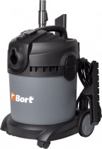 Строительный пылесос BORT для сухой и влажной уборки BAX-1520-Smart Cle Расход воздуха 50 л/сек; 94 л/сек; Вместимость бака 20 л; Мощность 1400 Вт (98291148)