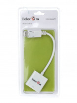 Переходник TELECOM DisplayPort (M) - DVI (F) 0.2м (TA557)