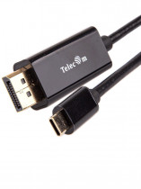 Кабель TELECOM адаптер USB3.1 Type-Cm --> DP(m) 4K@30Hz, 1.8m (TCC010-1.8M)