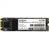 SSD накопитель EXEGATE 512 Гб, внутренний SSD, M.2, 2280, SATA-III, чтение: 568 Мб/сек, запись: 500 Мб/сек, TLC, NextPro+ UV500TS512 (EX280473RUS)
