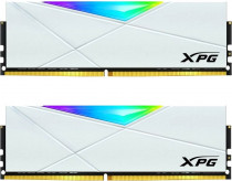 Комплект памяти ADATA 32 Гб, 2 модуля DDR4, 25600 Мб/с, CL16-18-18-38, 1.35 В, радиатор, подсветка, 3200MHz, XPG Spectrix D50 RGB White, 2x16Gb KIT (AX4U320016G16A-DW50)