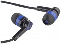 Гарнитура DEFENDER проводные наушники с микрофоном, затычки, mini jack 3.5 мм, 20-20000 Гц, импеданс: 32 Ом, Pulse-420 Black/Blue, синий, чёрный (63423)