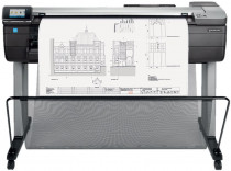 Плоттер HP струйный, цветная печать, A0, печать фотографий, протяжный сканер, сетевой Ethernet, Wi-Fi, AirPrint, DesignJet T830 36