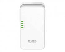 Powerline адаптер D-LINK стандарт Wi-Fi: 802.11 b, a, g, n, макс. скорость беспроводного соединения: 300 Мбит/с, количество LAN-портов: 1, размеры 90x50x65 мм (DHP-W310AV)
