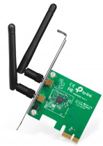 Wi-Fi адаптер PCI TP-LINK стандарт Wi-Fi: 802.11n, максимальная скорость 300 Мбит/с, PCI-E (TL-WN881ND)
