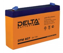 Аккумуляторная батарея DELTA BATTERY ёмкость 7 Ач, напряжение 6 В, DTM607 (DTM 607)