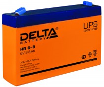 Аккумуляторная батарея DELTA BATTERY ёмкость 9 Ач, напряжение 6 В, HR6-9 (HR 6-9)