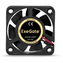 Вентилятор для корпуса EXEGATE 40 мм, 5500 об/мин, 22 дБ, 2-pin, EX04010S2P (EX283363RUS)