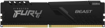 Память KINGSTON 8 Гб, DDR4, 28800 Мб/с, CL17, 1.35 В, радиатор, 3600MHz, Fury Beast Black (KF436C17BB/8)