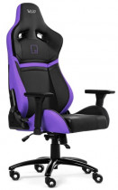 Кресло WARP искусственная кожа, до 120 кг, материал крестовины: металл, поясничный упор, механизм качания, цвет: фиолетовый, чёрный, Gr Black/Purple (GR-BPP)