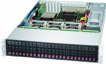 Корпус серверный SUPERMICRO 2U, E-ATX и ATX, 1200 Вт 80 Plus Titanium, 24x 2.5