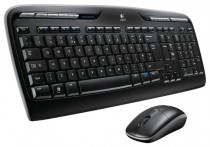 Клавиатура + мышь LOGITECH беспроводные, радиоканал, цифровой блок, USB, Wireless Combo MK330 Black USB, чёрный (920-003995)
