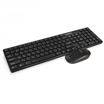 Клавиатура + мышь EXEGATE беспроводные, радиоканал, 100 dpi, цифровой блок, USB, MK330 Black, чёрный (EX287402RUS)