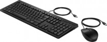 Клавиатура + мышь HP проводные, цифровой блок, USB, 225, чёрный (286J4AA)