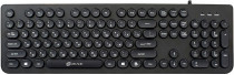 Клавиатура OKLICK проводная, мембранная, цифровой блок, USB, круглые клавиши, Оклик 400MR, чёрный (400MR Black)