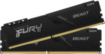 Комплект памяти KINGSTON 16 Гб, 2 модуля DDR-4, 25600 Мб/с, CL16, 1.35 В, радиатор, 3200MHz, Fury Beast, 2x8Gb KIT (KF432C16BBK2/16)
