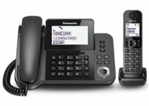 Радиотелефон PANASONIC комплект из базы и трубки, поддержка стандартов DECT/GAP, цифровой автоответчик на 40 минут, громкая связь (спикерфон), определитель номеров (АОН/Caller ID), аккумуляторы: AAAx2, монохромный дисплей на трубке (KX-TGF320RUM)