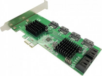 Контроллер SPEED DRAGON PCI-E SATA 6G 8 port CARD, Asmedia ASM1182E+2*ASM1064 (FG-EST26A-1-3L01)