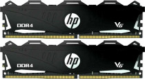 Комплект памяти HP 32 Гб, 2 модуля DDR-4, 25600 Мб/с, CL16-18-18-38, 1.35 В, XMP профиль, радиатор, 3200MHz, V6 black, 2x16Gb KIT (7TE42AA)