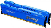 Комплект памяти KINGSTON 16 Гб, 2 модуля DDR3, 12800 Мб/с, CL10, 1.5 В, радиатор, 1600MHz, Beast Blue, 2x8Gb KIT (KF316C10BK2/16)