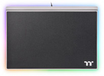Коврик для мыши THERMALTAKE металлическая поверхность, резиновое основание, 359 мм x 254 мм, толщина 10 мм, подсветка RGB, Tt eSPORTS Argent MP1 RGB, чёрный (GMP-MP1-BLKHMC-01)