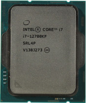 Процессор INTEL Socket 1700, Core i7 - 12700KF, 12-ядерный, 3600 МГц, Turbo: 4900 МГц, Alder Lake, Кэш L2 - 12 Мб, Кэш L3 - 25 Мб, 10 нм, 190 Вт, OEM (CM8071504553829)