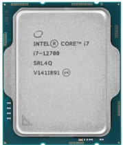 Процессор INTEL Socket 1700, Core i7 - 12700, 12-ядерный, 2100 МГц, Turbo: 4900 МГц, Alder Lake, Кэш L2 - 12 Мб, Кэш L3 - 25 Мб, UHD Graphics 770, 10 нм, 180 Вт, OEM (CM8071504555019)