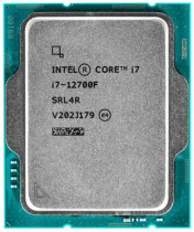 Процессор INTEL Socket 1700, Core i7 - 12700F, 12-ядерный, 2100 МГц, Turbo: 4800 МГц, Alder Lake, Кэш L2 - 12 Мб, Кэш L3 - 25 Мб, 10 нм, 180 Вт, OEM (CM8071504555020)