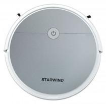 Робот-пылесос STARWIND 15Вт серебристый/белый (SRV4570)