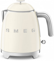 Чайник электрический SMEG 0.8л. 1400Вт, скрытый нагревательный элемент, пластик, кремовый (KLF05CREU)