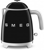 Чайник электрический SMEG 0.8л. 1400Вт, скрытый нагревательный элемент, пластик, черный (KLF05BLEU)