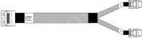 Кабель BROADCOM Cable, U.2 Enabler, HD (SFF8643) -to- OCuLink (SFF8612), 1m, Used with Supermicro & Intel systems use OCuLink on the backplane (05-50062-00)