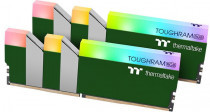 Комплект памяти THERMALTAKE 16 Гб, 2 модуля DDR-4, 28800 Мб/с, CL18-19-19-39, 1.35 В, XMP профиль, радиатор, подсветка, 3600MHz, TOUGHRAM RGB Racing Green, 2x8Gb KIT (RG28D408GX2-3600C18A)
