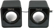 Акустическая система DIALOG 2.0, мощность 5 Вт, USB, Colibri, Black (AC-02UP BLACK)