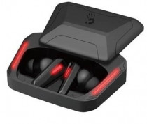 TWS гарнитура A4TECH беспроводные наушники с микрофоном, затычки, Bluetooth, красный (Bloody M70 Black/Red)