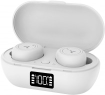 TWS гарнитура ACCESSTYLE беспроводные наушники с микрофоном, вкладыши, Bluetooth, 20-20000 Гц, импеданс: 32 Ом, работа от аккумулятора до 4 ч, белый (Melon TWS White)