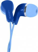 Наушники CANYON проводные, затычки, mini jack 3.5 мм, 20-20000 Гц, импеданс: 32 Ом, CNS-CEPM02 Blue, синий (CNS-CEPM02BL)
